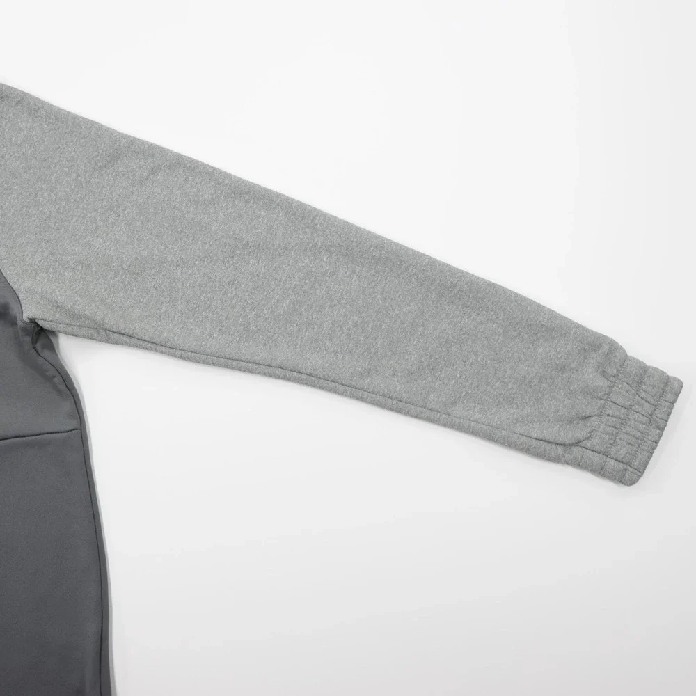 Adidas Men's Team Issue Half Zip Pocket Comfy Soft Fleece Sweatshirt Gray Size M